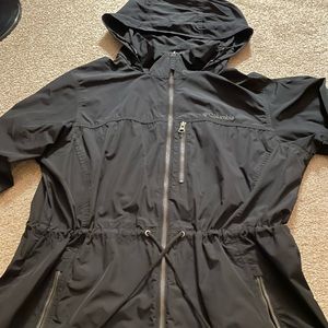 Columbia Black Raincoat